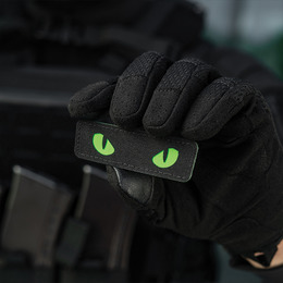 M-Tac нашивка Cat Eyes Laser Cut Black/Green/GID. Фото 9