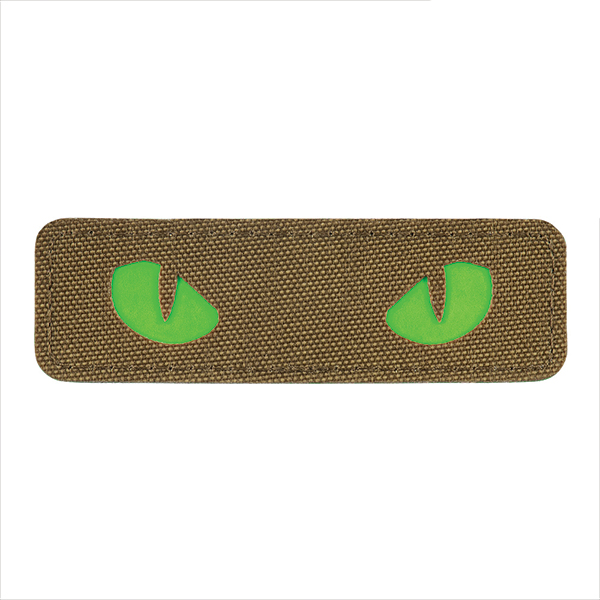M-Tac нашивка Cat Eyes Laser Cut Coyote/Green/GID
