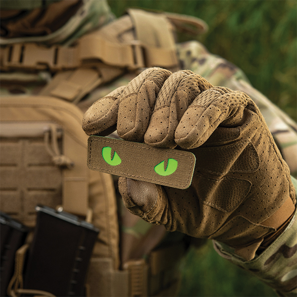 M-Tac нашивка Cat Eyes Laser Cut Coyote/Green/GID. Фото 11