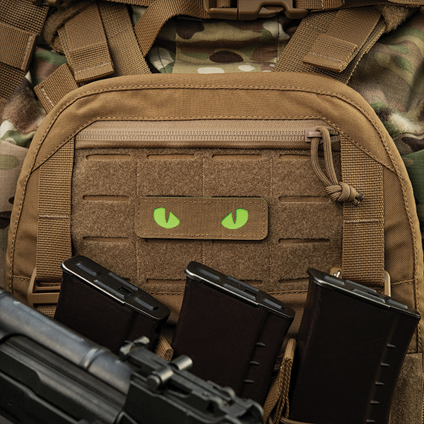 M-Tac нашивка Cat Eyes Laser Cut Coyote/Green/GID. Фото 4