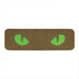 M-Tac нашивка Cat Eyes Laser Cut Coyote/Green/GID