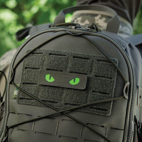 M-Tac нашивка Cat Eyes Laser Cut Ranger Green/Green/GID. Фото 6