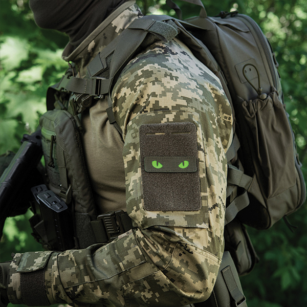 M-Tac нашивка Cat Eyes Laser Cut Ranger Green/Green/GID. Фото 8