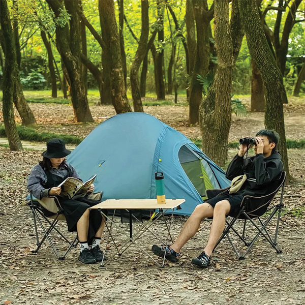 Крісло складане Naturehike NH20JJ022 600D Oxford Cotton / сталь, чорний. Фото 3