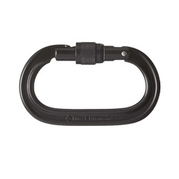 Карабін з муфтою Black Diamond Oval Keylock Screwgate Black