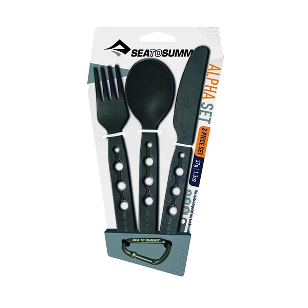 Набір столових приборів Sea to Summit Alpha Cutlery Set Black