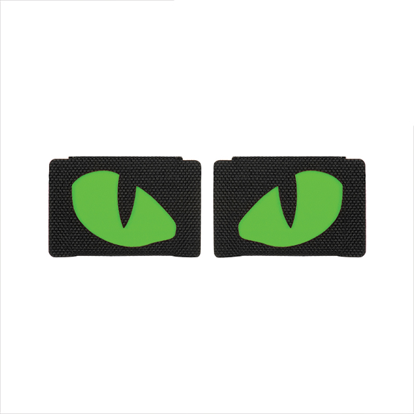 M-Tac нашивка Tiger Eyes Laser Cut (пара) Black/Green/GID. Фото 2