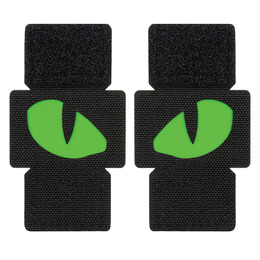 M-Tac нашивка Tiger Eyes Laser Cut (пара) Black/Green/GID