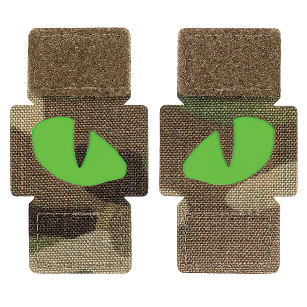 M-Tac нашивка Tiger Eyes Laser Cut (пара) Multicam/Green/GID
