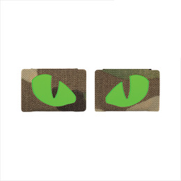 M-Tac нашивка Tiger Eyes Laser Cut (пара) Multicam/Green/GID
