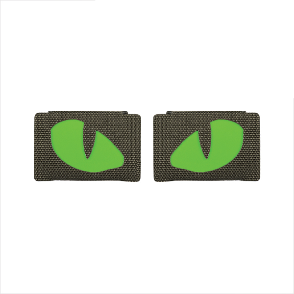 M-Tac нашивка Tiger Eyes Laser Cut (пара) Ranger Green/Green/GID. Фото 2