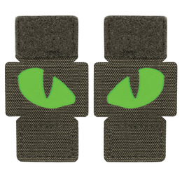 M-Tac нашивка Tiger Eyes Laser Cut (пара) Ranger Green/Green/GID