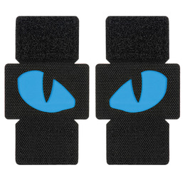 M-Tac нашивка Tiger Eyes Laser Cut (пара) Black/Blue/GID