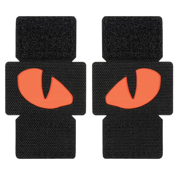 M-Tac нашивка Tiger Eyes Laser Cut (пара) Black/Red/GID