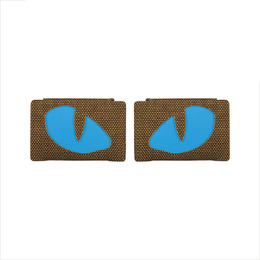 M-Tac нашивка Tiger Eyes Laser Cut (пара) Coyote/Blue/GID