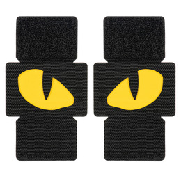 M-Tac нашивка Tiger Eyes Laser Cut (пара) Black/Yellow/GID