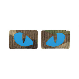 M-Tac нашивка Tiger Eyes Laser Cut (пара) Multicam/Blue/GID