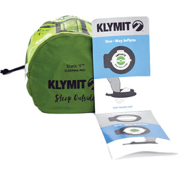 Надувний спальний килимок Klymit Static V Green. Фото 3