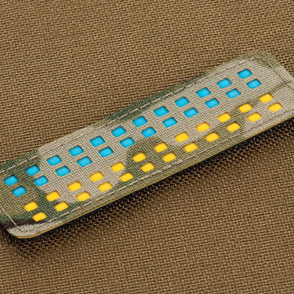 M-Tac нашивка прапор України 25х80 Laser Cut Multicam/Yellow/Blue/GID. Фото 3