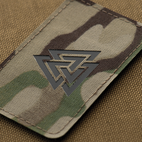 M-Tac нашивка Валькнут горизонтальна Laser Cut Multicam/Black. Фото 2