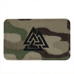 M-Tac нашивка Валькнут горизонтальна Laser Cut Multicam/Black
