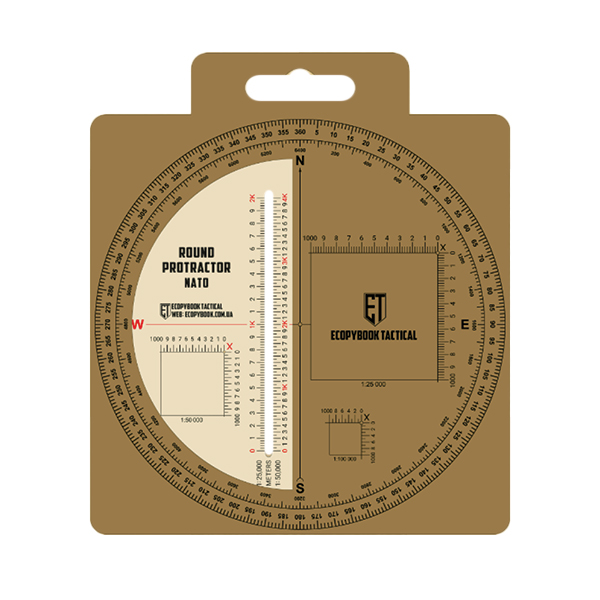 Ruler PROTRACTOR ROUND NATO (d=130 mm) (ЕТ). Фото 2