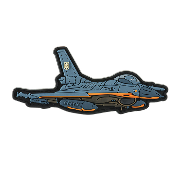 M-Tac нашивка F-16 PVC Blue