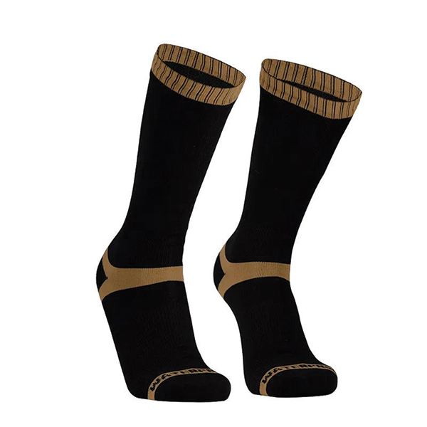 Шкарпетки водонепроникні Dexshell Hytherm Pro Socks чорні з коричневою смугою XL