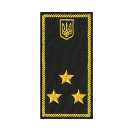Погон митної служби інспектор II рангу чорний