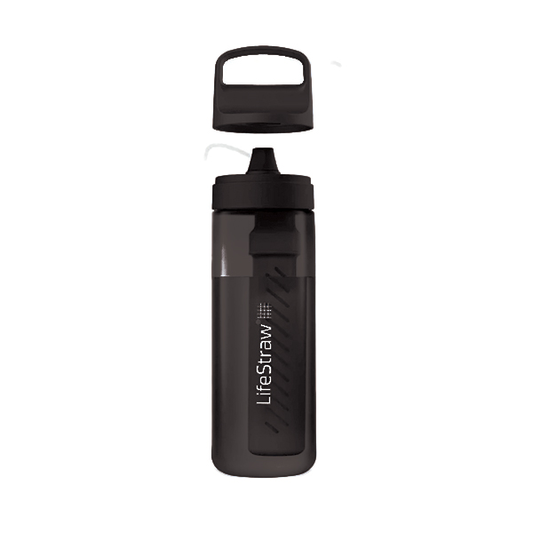 Пляшка-фільтр для води LifeStraw Go Filter Bottle 650 мл Nordic Noir. Фото 2