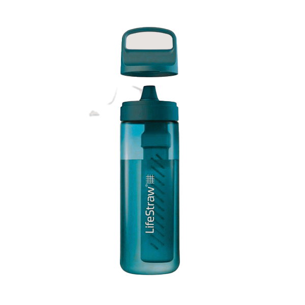 Пляшка-фільтр для води LifeStraw Go Filter Bottle 1 л Laguna Teal. Фото 2