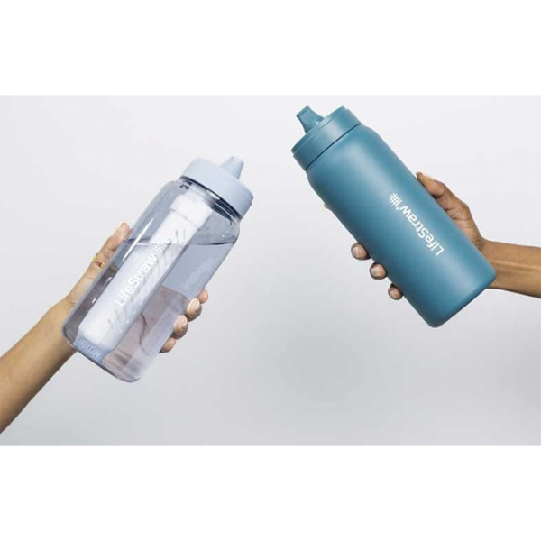 Пляшка-фільтр для води LifeStraw Go Filter Bottle 1 л Laguna Teal. Фото 3