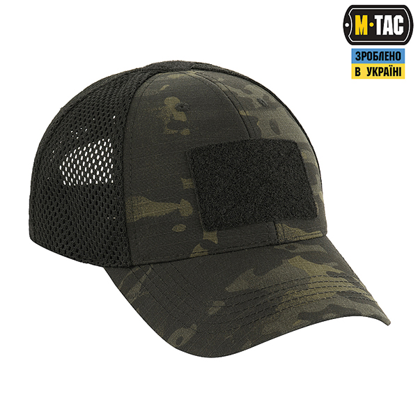 M-Tac бейсболка тактична з сіткою Multicam Black. Фото 4