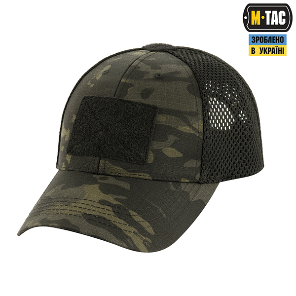 M-Tac бейсболка тактична з сіткою Multicam Black. Фото 5