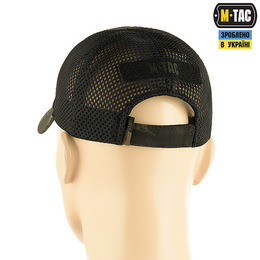 M-Tac бейсболка тактична з сіткою Multicam Black. Фото 3