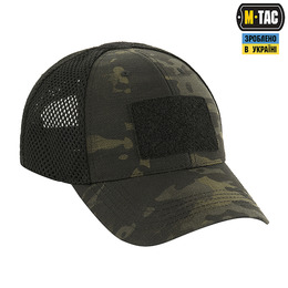 M-Tac бейсболка тактична з сіткою Multicam Black. Фото 4