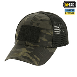 M-Tac бейсболка тактична з сіткою Multicam Black. Фото 5