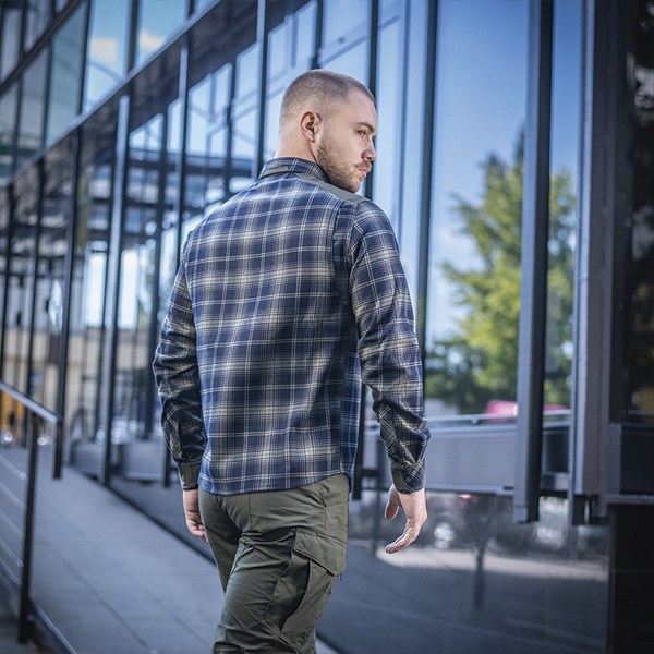 M-Tac сорочка Redneck Shirt Olive/Navy Blue. Фото 12