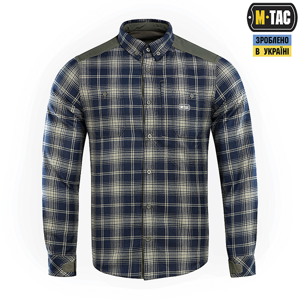 M-Tac сорочка Redneck Shirt Olive/Navy Blue. Фото 2