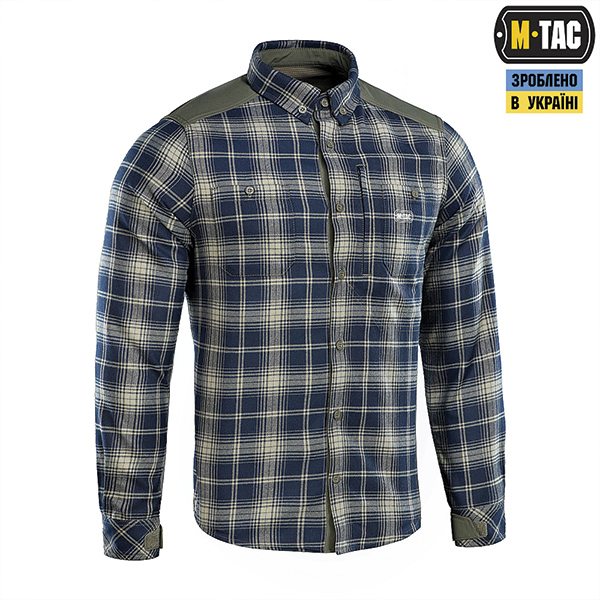 M-Tac сорочка Redneck Shirt Olive/Navy Blue. Фото 3