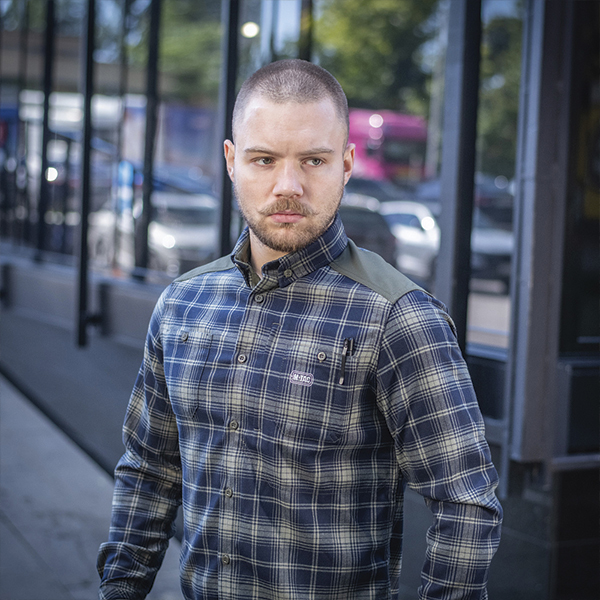 M-Tac сорочка Redneck Shirt Olive/Navy Blue. Фото 7