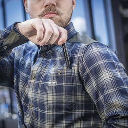 M-Tac сорочка Redneck Shirt Olive/Navy Blue. Фото 10