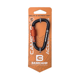 Карабін алюмінієвий сервісний Base Camp Delta 8 Screw Set, Black