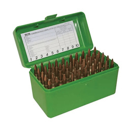 Коробка MTM RM-50 на 50 патронів кал. 243 Win і 308 Win. Green