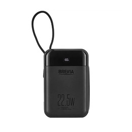 Power Bank Brevia 20000mAh 22.5W,Type-C+Lightning Cable,Li-Pol,LCD