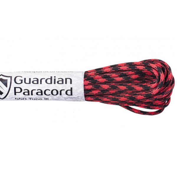 Guardian Paracord 550 Тype III Black&Red 10 м. Фото 2