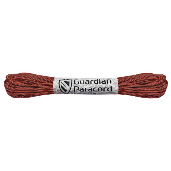 Guardian Paracord 550 Тype III Black&Safety Orange Stripe 10 м
