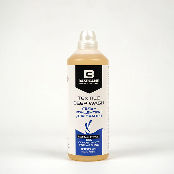 Гель-концентрат для стійких плям BaseCamp Textile Deep Wash 1000 мл. Фото 2