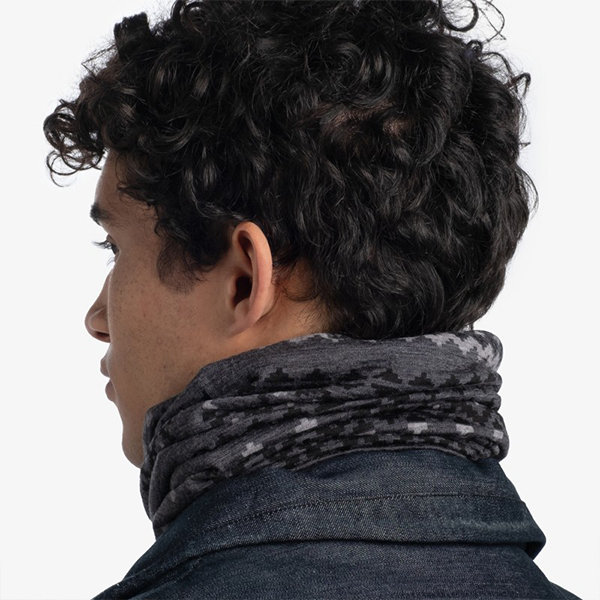 Шарф-труба Buff Merino Lightweight, Faizen Grey. Фото 5