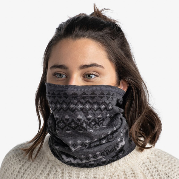 Шарф-труба Buff Merino Lightweight, Faizen Grey. Фото 6